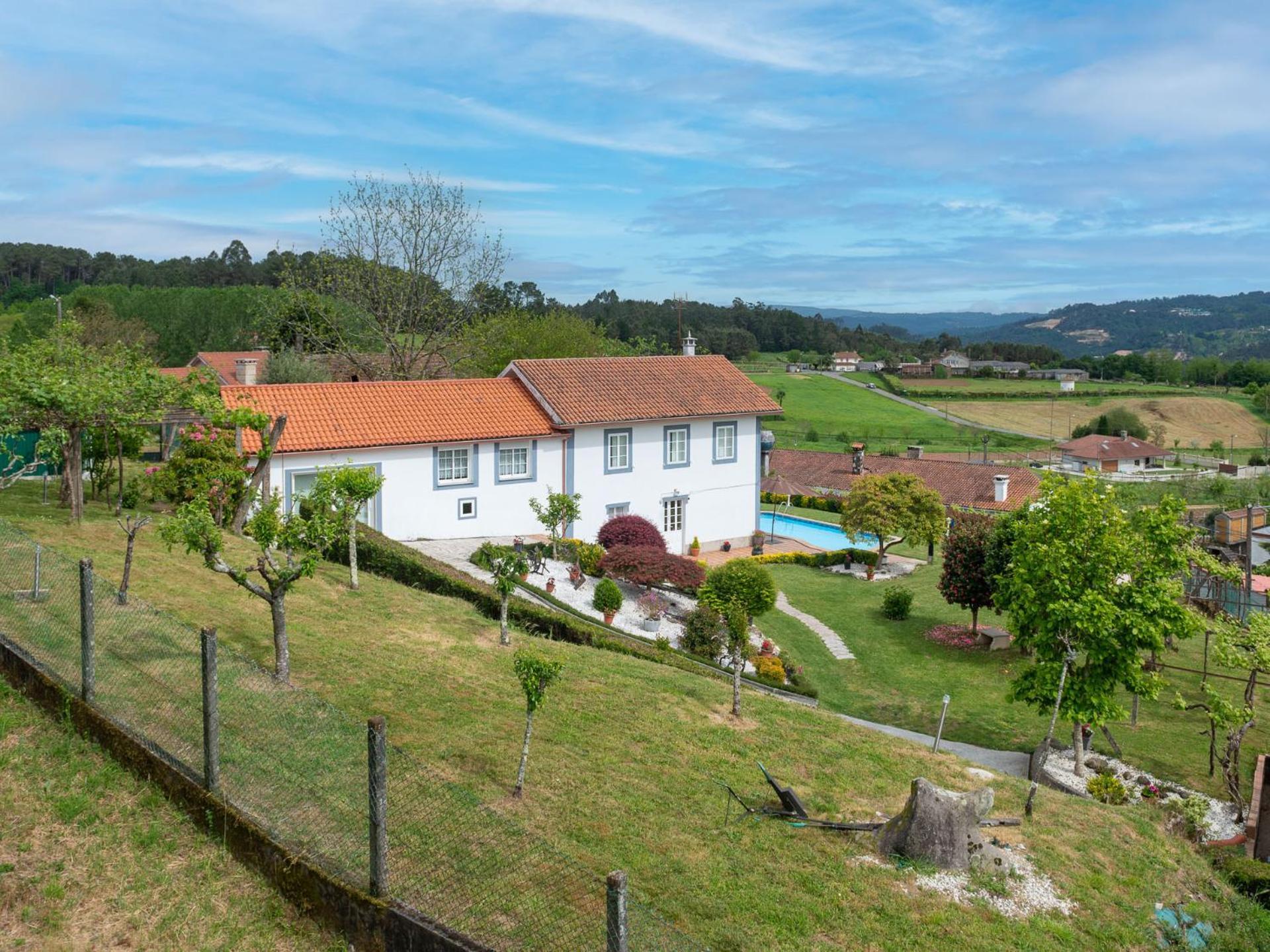 Villa Casa Tarrío con Piscina - Santiago de Compostela Boqueixon Exterior foto